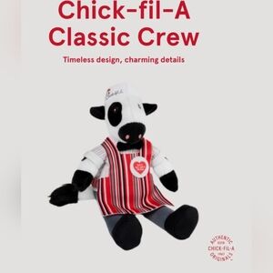 UNOPENED Chick-fil-A Classic Crew Spring 2026 Plush Cow Toy LIMITED EDITION 9"